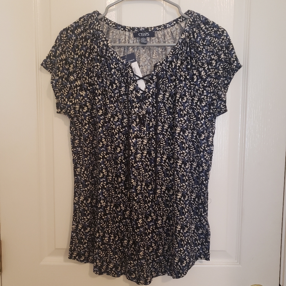 Chaps Floral Blouse
